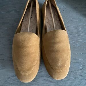Birdies Camel Suede Flats